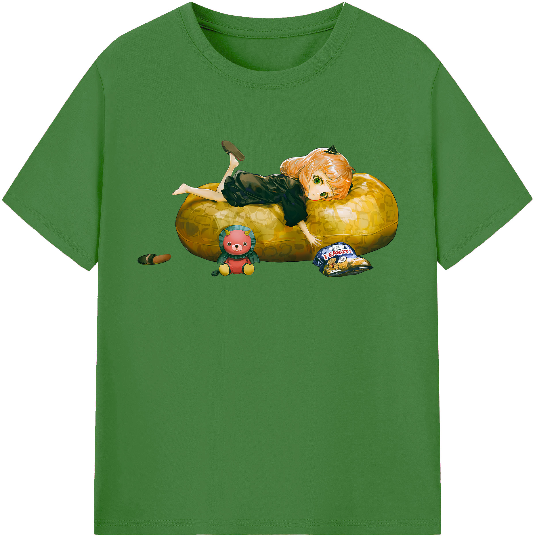 （画像用） SPY×FAMILY间谍家家酒 レディースカジュアルプリントTシャツ（綿100％）